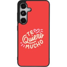 Samsung Galaxy S25 Case Hülle - Silikon schwarz Saint Valentines Day 26 Te quiero mucho
