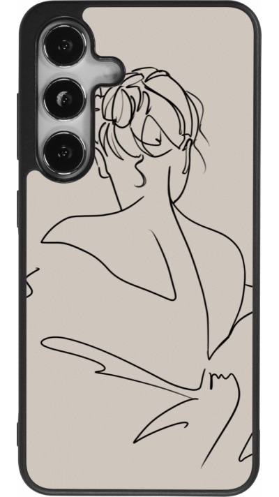 Samsung Galaxy S25 Case Hülle - Silikon schwarz Salnikova 05