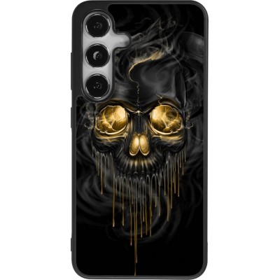 Samsung Galaxy S25 Case Hülle - Silikon schwarz Skull 02