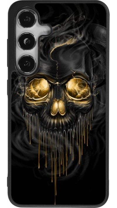 Samsung Galaxy S25 Case Hülle - Silikon schwarz Skull 02