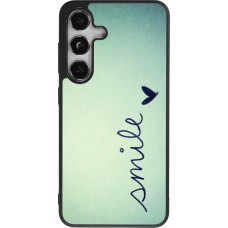 Samsung Galaxy S25 Case Hülle - Silikon schwarz Smile
