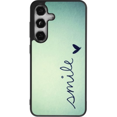 Samsung Galaxy S25 Case Hülle - Silikon schwarz Smile
