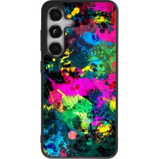 Samsung Galaxy S25 Case Hülle - Silikon schwarz Splash paint
