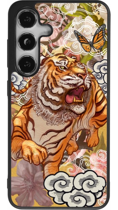 Samsung Galaxy S25 Case Hülle - Silikon schwarz Spring 23 japanese tiger