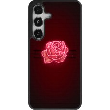 Samsung Galaxy S25 Case Hülle - Silikon schwarz Spring 23 neon rose