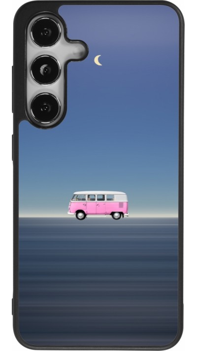 Samsung Galaxy S25 Case Hülle - Silikon schwarz Spring 23 pink bus