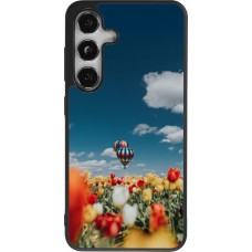 Samsung Galaxy S25 Case Hülle - Silikon schwarz Hot air balloon Spring 2026