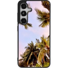 Samsung Galaxy S25 Case Hülle - Silikon schwarz Summer 2023 palm tree vibe
