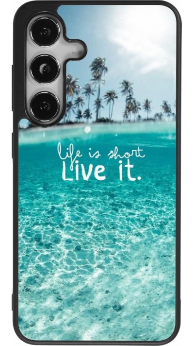 Samsung Galaxy S25 Case Hülle - Silikon schwarz Summer 18 24