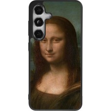 Samsung Galaxy S25 Case Hülle - Silikon schwarz Kunstbild - Mona Lisa - Leonardo de Vinci