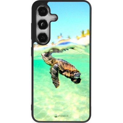 Samsung Galaxy S25 Case Hülle - Silikon schwarz Turtle Underwater
