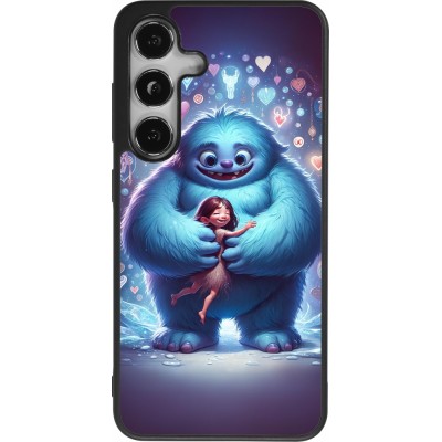 Samsung Galaxy S25 Case Hülle - Silikon schwarz Valentin 2024 Flauschige Liebe