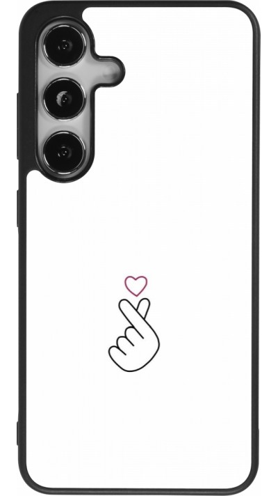 Samsung Galaxy S25 Case Hülle - Silikon schwarz Valentine 2024 heat by Millennials