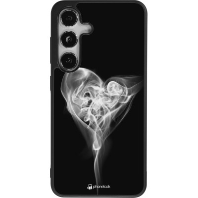 Samsung Galaxy S25 Case Hülle - Silikon schwarz Valentine 2022 Black Smoke