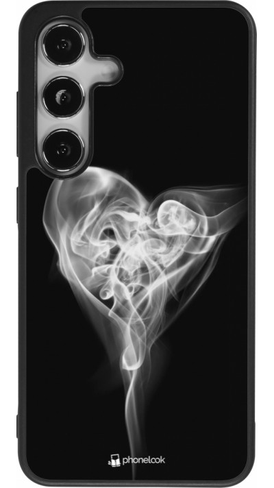 Samsung Galaxy S25 Case Hülle - Silikon schwarz Valentine 2022 Black Smoke