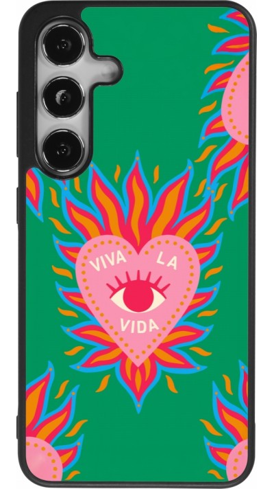 Samsung Galaxy S25 Case Hülle - Silikon schwarz Viva la vida 2026