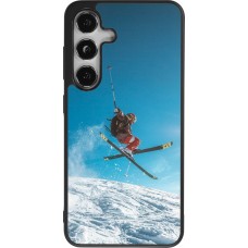 Samsung Galaxy S25 Case Hülle - Silikon schwarz Winter 22 Ski Jump