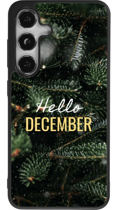 Samsung Galaxy S25 Case Hülle - Silikon schwarz Winter 25 Winter hello december