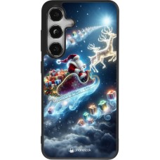 Samsung Galaxy S25 Case Hülle - Silikon schwarz Weihnachten 2023 Verzauberter Weihnachtsmann