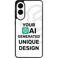 Samsung Galaxy S25 Edge Case Hülle - Silikon schwarz Weltweit einzigartig erstellt dank Deiner Kreativität und künstlicher Intelligenz (KI)