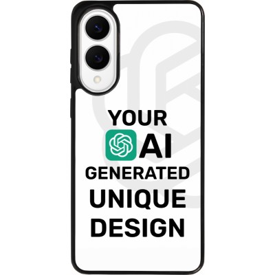 Samsung Galaxy S25 Edge Case Hülle - Silikon schwarz Weltweit einzigartig erstellt dank Deiner Kreativität und künstlicher Intelligenz (KI)