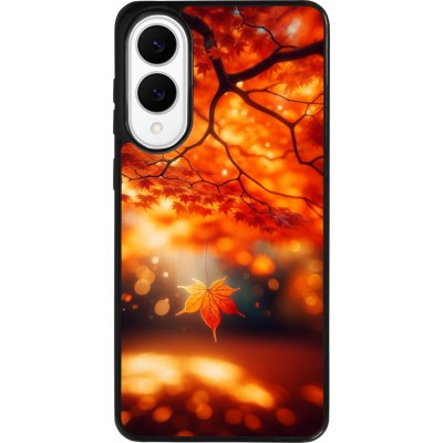 Samsung Galaxy S25 Edge Case Hülle - Silikon schwarz Herbst Magisch Orange