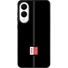 Samsung Galaxy S25 Edge Case Hülle - Silikon schwarz Kanton VS schwarz