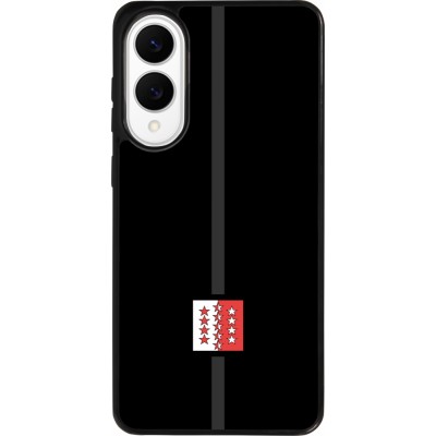 Samsung Galaxy S25 Edge Case Hülle - Silikon schwarz Kanton VS schwarz