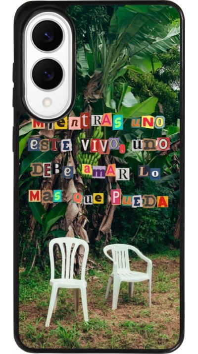 Samsung Galaxy S25 Edge Case Hülle - Silikon schwarz Chairs DTMF