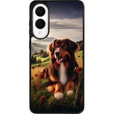 Samsung Galaxy S25 Edge Case Hülle - Silikon schwarz Hund Land Schweiz