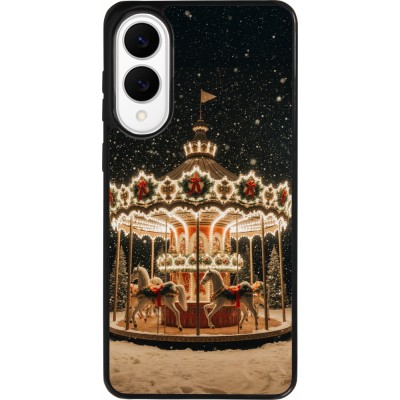 Samsung Galaxy S25 Edge Case Hülle - Silikon schwarz Christmas 25 Carousel