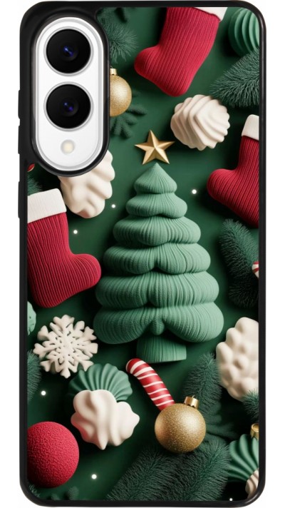 Samsung Galaxy S25 Edge Case Hülle - Silikon schwarz Christmas 25 Christmas textiles