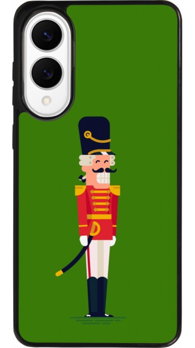Samsung Galaxy S25 Edge Case Hülle - Silikon schwarz Christmas 25 Nutcracker Green