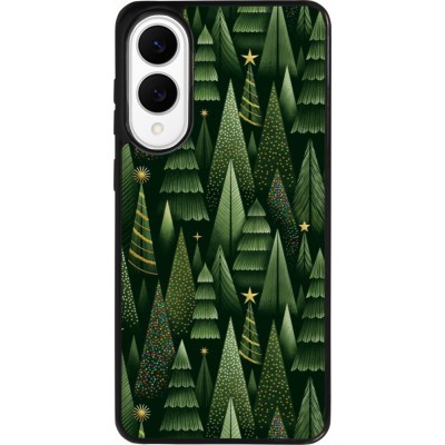 Samsung Galaxy S25 Edge Case Hülle - Silikon schwarz Christmas 25 Pattern Xmas Tree
