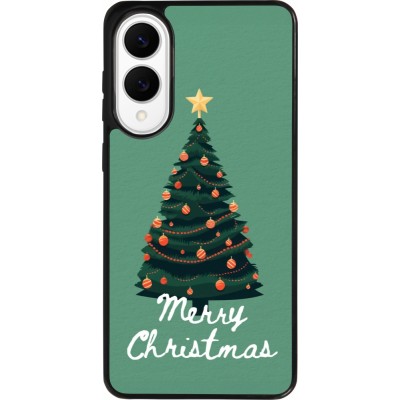Samsung Galaxy S25 Edge Case Hülle - Silikon schwarz Christmas 25 Xmas Tree