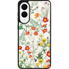 Samsung Galaxy S25 Edge Case Hülle - Silikon schwarz Flora Botanical Wildlife