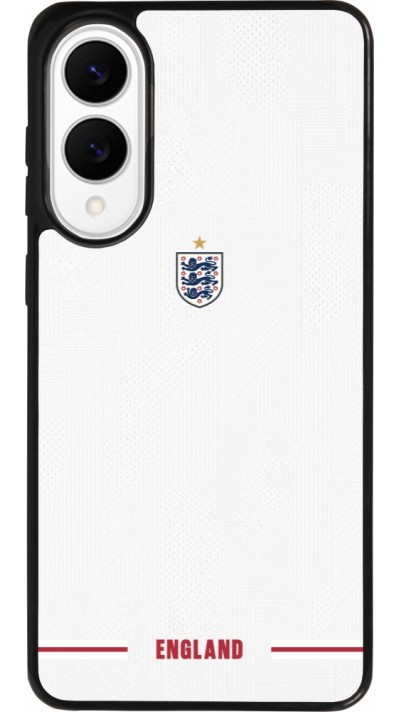 Samsung Galaxy S25 Edge Case Hülle - Silikon schwarz England 2026 personalisierbares Fussballtrikot