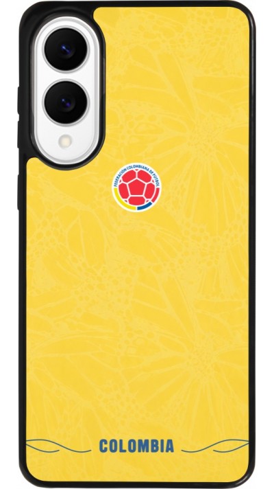 Samsung Galaxy S25 Edge Case Hülle - Silikon schwarz Kolumbien 2026 personalisierbares Fussballtrikot