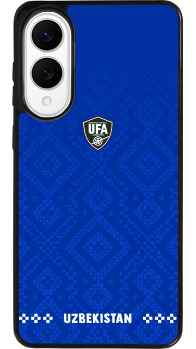 Samsung Galaxy S25 Edge Case Hülle - Silikon schwarz Usbekistan 2026 personalisierbares Fussballtrikot