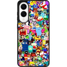 Samsung Galaxy S25 Edge Case Hülle - Silikon schwarz Mixed cartoons