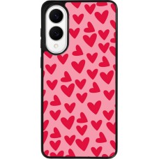 Samsung Galaxy S25 Edge Case Hülle - Silikon schwarz Mom 2024 kleine Herzen