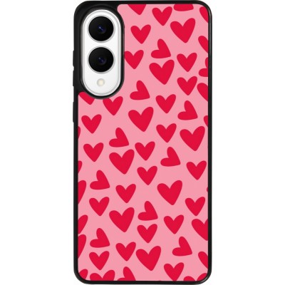 Samsung Galaxy S25 Edge Case Hülle - Silikon schwarz Mom 2024 kleine Herzen