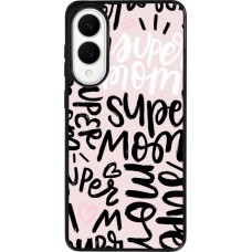 Samsung Galaxy S25 Edge Case Hülle - Silikon schwarz Mom 2024 Super mom
