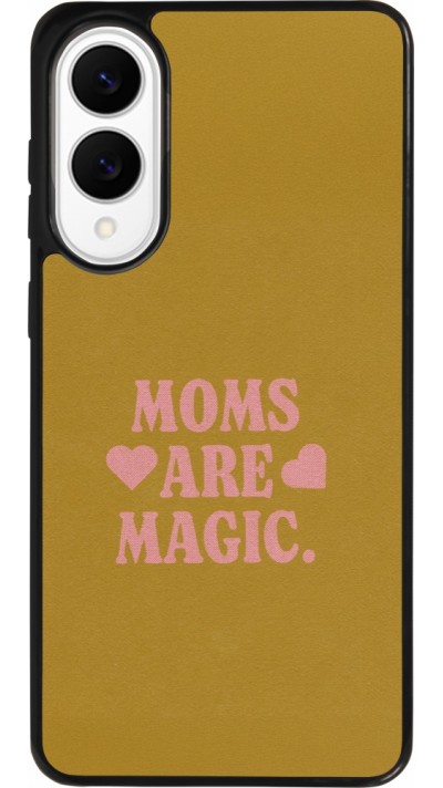 Coque Samsung Galaxy S25 Edge - Silicone rigide noir Mom 2026 Are Magic
