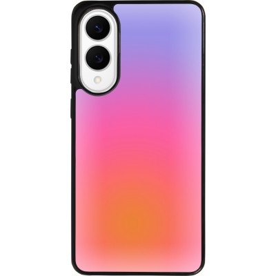 Samsung Galaxy S25 Edge Case Hülle - Silikon schwarz Orange Pink Blue Gradient