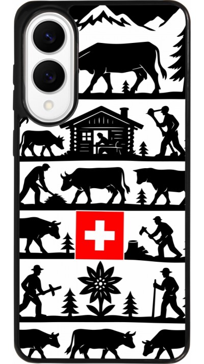 Samsung Galaxy S25 Edge Case Hülle - Silikon schwarz Poya Schweiz 1