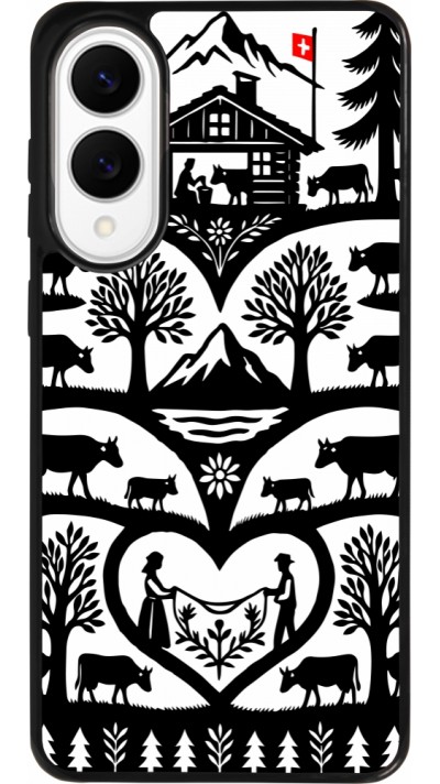 Samsung Galaxy S25 Edge Case Hülle - Silikon schwarz Poya Schweiz 2