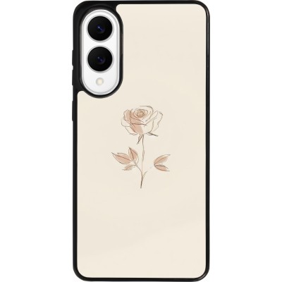 Samsung Galaxy S25 Edge Case Hülle - Silikon schwarz Rosa Sand Minimalistisch