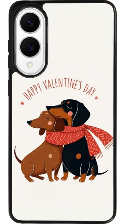 Coque Samsung Galaxy S25 Edge - Silicone rigide noir Saint Valentines Day 26 Happy Valentine