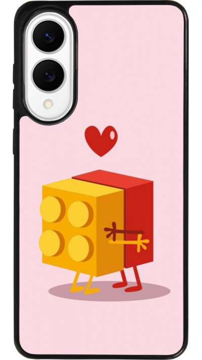 Coque Samsung Galaxy S25 Edge - Silicone rigide noir Saint Valentines Day 26 Puzzle